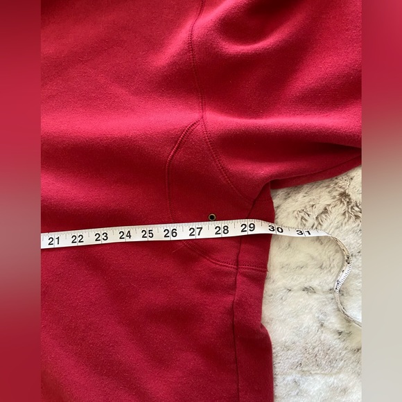 Eddie Bauer Mens Red 3/4 zipper pullover hoodie size XXL - Picture 9 of 11